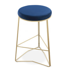 Tres Velvet Counter Stool