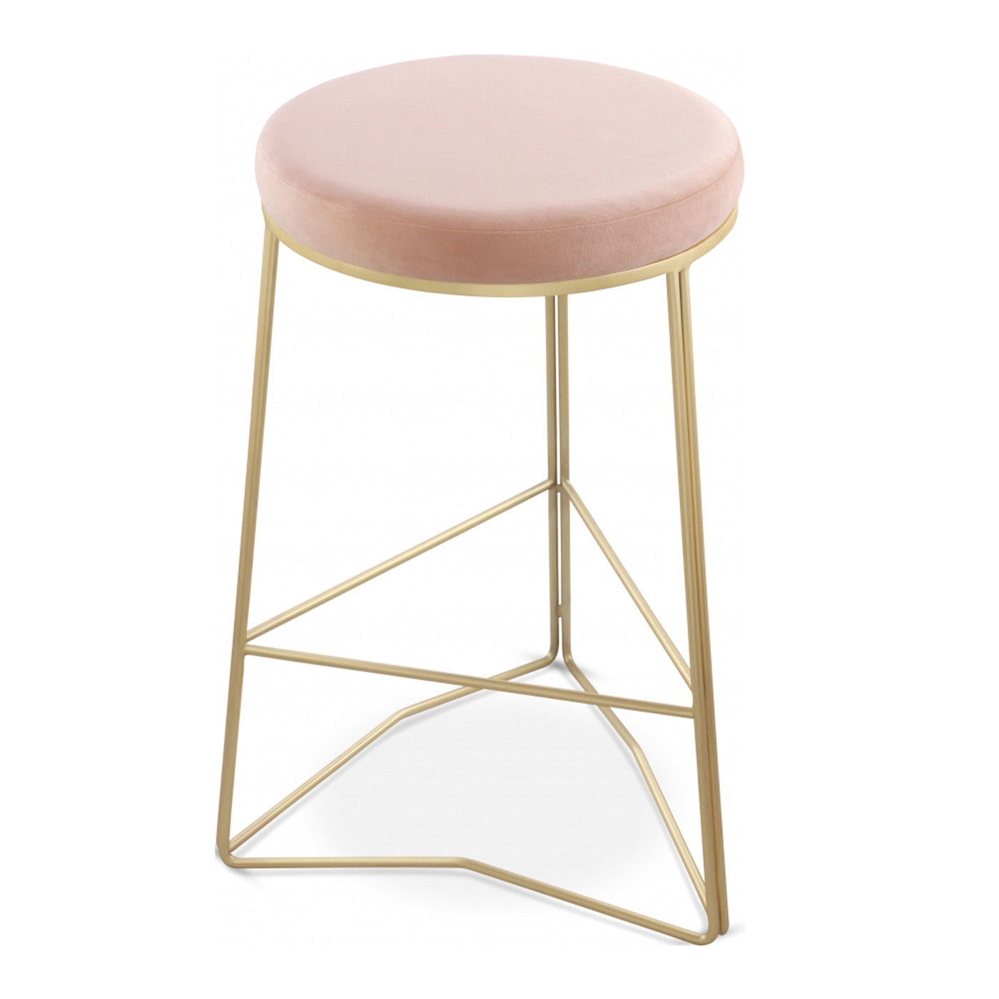 Tres Velvet Counter Stool