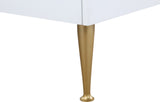 Marisol Contemporary Dresser with Rich Black Finish and Brushed Gold Legs for Modern Elegance