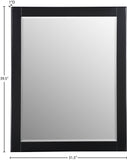 Maxine Black Mirror - Stunning Contemporary Design, Rich Black Finish & Upscale Bedroom Style Upgrade