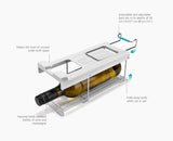 FridgeStore™ Pack of 2 Under-Shelf Bottle Holder
