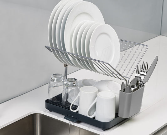 Y-Rack™ Grey 2-tier Dish Rack