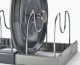 DrawerStore™ Grey Expanding Cookware Organiser