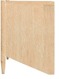 Oakwood Mid Century Nightstand - Solid White Oak, Cerused Finish, Custom Brass & Chrome Handles