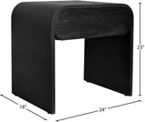 Cresthill Mid Century Night Stand - Stylish Curved Design with Durable Solid Wood and Ample Storage
