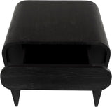 Cresthill Mid Century Night Stand - Stylish Curved Design with Durable Solid Wood and Ample Storage