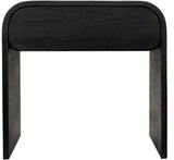 Cresthill Mid Century Night Stand - Stylish Curved Design with Durable Solid Wood and Ample Storage