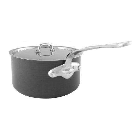 Mauviel M'STONE 3 Sauce Pan With Stainless Steel Lid, 1.8-Qt