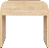 Cresthill Mid Century Night Stand - Stylish Curved Design with Durable Solid Wood and Ample Storage
