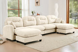 MOLLY 140" 4 Seater Sofa with 2 Ottomans