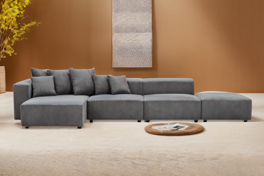 LUNOR 155" 4-Seaters Sectional