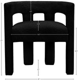 Athena Contemporary Accent Chair - Elegant Minimalist Design for Dining and Relaxation Comfort