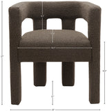 Athena Contemporary Accent Chair - Elegant Minimalist Design for Dining and Relaxation Comfort