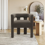 Athena Contemporary Accent Chair - Elegant Minimalist Design for Dining and Relaxation Comfort
