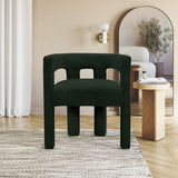 Athena Contemporary Accent Chair - Elegant Minimalist Design for Dining and Relaxation Comfort