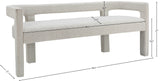 Athena Elegant Contemporary Bench for Stylish Comfort, Minimalistic Design, and Cozy Relaxation