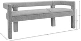 Athena Elegant Contemporary Bench for Stylish Comfort, Minimalistic Design, and Cozy Relaxation