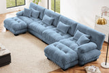 CLOUDIES 173" Sofa 4 Seater with 2 Ottoman