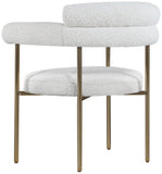 Blake Contemporary Dining Chairs Set of 2 - Stylish Soft Faux Leather and Durable Metal Frame