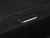 Avery Contemporary Night Stand with Rich Ash Veneer, Versatile Handles, and Stylish Storage Drawer