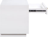 Avery Contemporary Night Stand with Rich Ash Veneer, Versatile Handles, and Stylish Storage Drawer