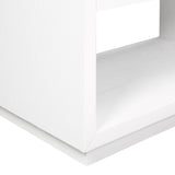 Avery Contemporary Night Stand with Rich Ash Veneer, Versatile Handles, and Stylish Storage Drawer