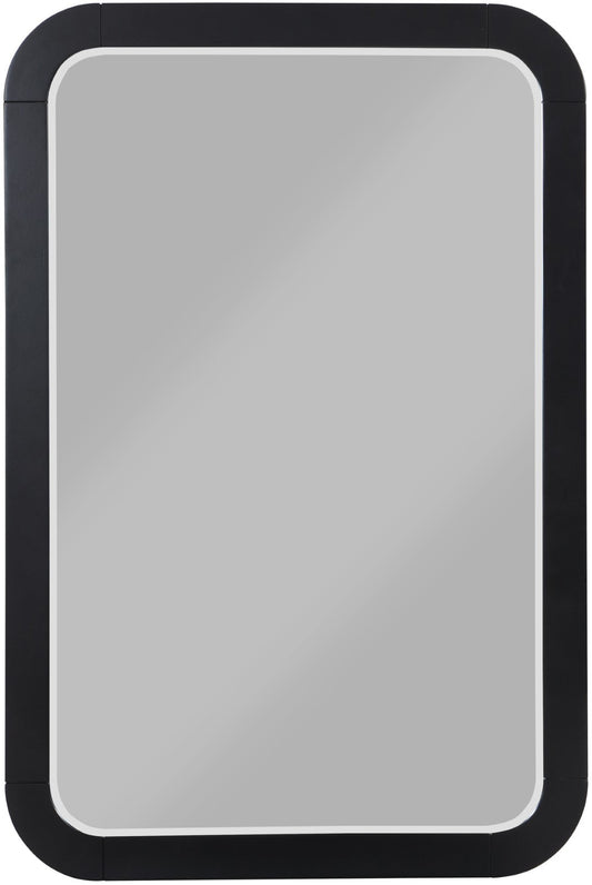 Sage Wood Mirror with Contemporary Design and Natural Cane Details for Your Stylish Bedroom Decor
