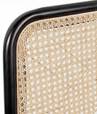 Atticus Mid Century Dining Chair Set of 2 – Elegant Boucle Upholstered Design with Rattan Back