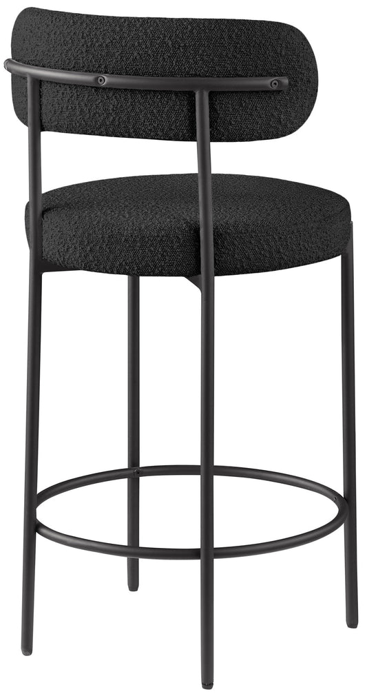 Beacon Stool Set of 2 - Modern Counter Height Stools with Elegant Curved Backs and Sturdy Frame