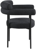 Blake Contemporary Dining Chairs Set of 2 - Stylish Soft Faux Leather and Durable Metal Frame