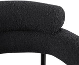 Blake Contemporary Dining Chairs Set of 2 - Stylish Soft Faux Leather and Durable Metal Frame