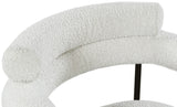 Blake Contemporary Dining Chairs Set of 2 - Stylish Soft Faux Leather and Durable Metal Frame