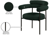 Blake Contemporary Dining Chairs Set of 2 - Stylish Soft Faux Leather and Durable Metal Frame