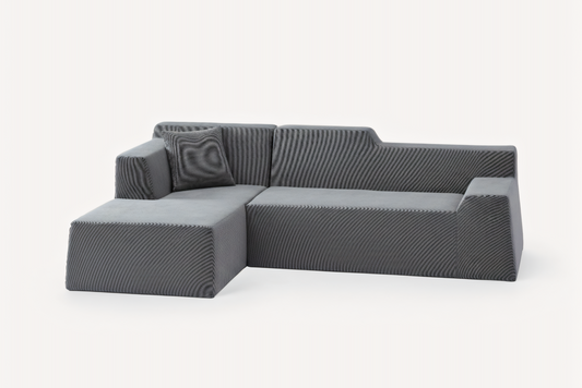 Livo 96" Corduroy Chaise Sofa