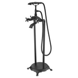 Suni 3-Handle Claw Foot Tub Faucet with Hand Shower