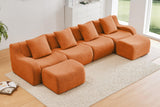 ROMA 148" 4-Seater Sofa with 2 Ottomans