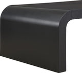 Artisto Contemporary Coffee Table with Rich Ash Veneer Finish - Stylish Curved Design for Modern Homes