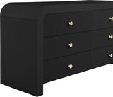 Artisto Contemporary Dresser with Rich Ash Veneer Finish and Versatile Handle Options for Storage