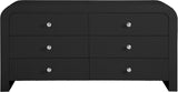 Artisto Contemporary Dresser with Rich Ash Veneer Finish and Versatile Handle Options for Storage