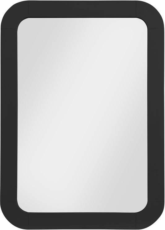 Artisto Ash Veneer Contemporary Mirror - Elegant Curved Design for Stylish Home Organization
