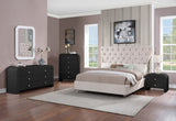 Artisto Contemporary Night Stand with Rich Ash Veneer Finish and Dual Handle Options for Style