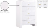 Artisto Contemporary Chest with Rich Ash Veneer Finish and Versatile Gold & Chrome Handles