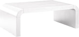 Artisto Contemporary Coffee Table with Rich Ash Veneer Finish - Stylish Curved Design for Modern Homes