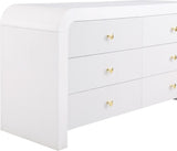 Artisto Contemporary Dresser with Rich Ash Veneer Finish and Versatile Handle Options for Storage