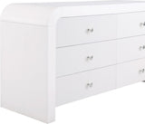 Artisto Contemporary Dresser with Rich Ash Veneer Finish and Versatile Handle Options for Storage