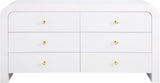 Artisto Contemporary Dresser with Rich Ash Veneer Finish and Versatile Handle Options for Storage