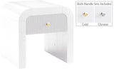 Artisto Elegant Ash Veneer Contemporary End Table with Stylish Storage & Dual Handle Options