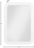 Artisto Ash Veneer Contemporary Mirror - Elegant Curved Design for Stylish Home Organization