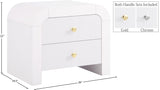 Artisto Contemporary Night Stand with Rich Ash Veneer Finish and Dual Handle Options for Style