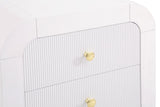 Artisto Contemporary Night Stand with Rich Ash Veneer Finish and Dual Handle Options for Style